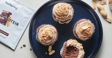 Vegane Schoko-Erdnuss-Cupcakes